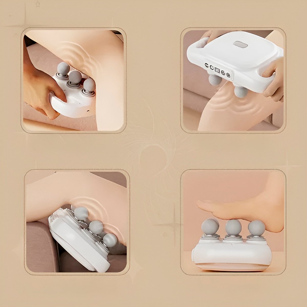 Massageador Corporal Elétrico Aparelho Muscular 6 Cabeças - Imagem 2