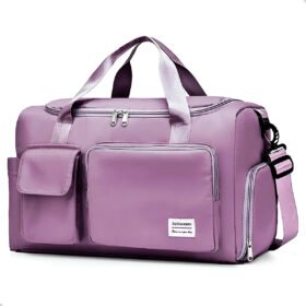 Bolsa Esportiva Mala de Mão Viagem Transversal Academia Cor:Roxo