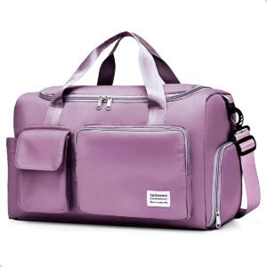 Bolsa Esportiva Mala de Mão Viagem Transversal Academia Cor:Roxo