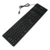 Teclado com Fio Flexível Silicone Dobrável USB 109 Teclas