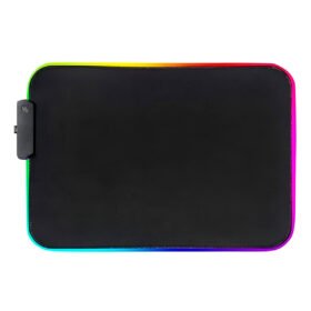 Mouse Pad Médio Gamer Iluminação LED RGB Jogo Informática