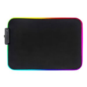 Mouse Pad Médio Gamer Iluminação LED RGB Jogo Informática
