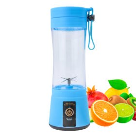 Mini Liquidificador Juice Cup Portátil Elétrico Suco Cor:Azul