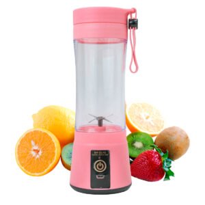 Mini Liquidificador Juice Cup Portátil Elétrico Suco Cor:Rosa
