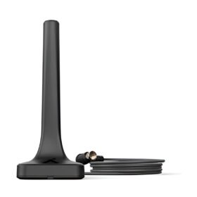 Antena Interna Digital Aquário com Cabo Televisão Preto