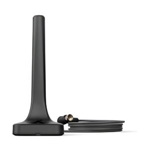 Antena Interna Digital Aquário com Cabo Televisão Preto