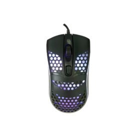 Mouse Gamer Luz LED com Fio Preto Informática Computador