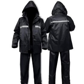 Capa Conjunto de Chuva Roupa Impermeável Motoqueiro Proteção Tamanho:G