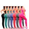 Conjunto Esportivo Feminino Cintura Alta Levanta Bumbum