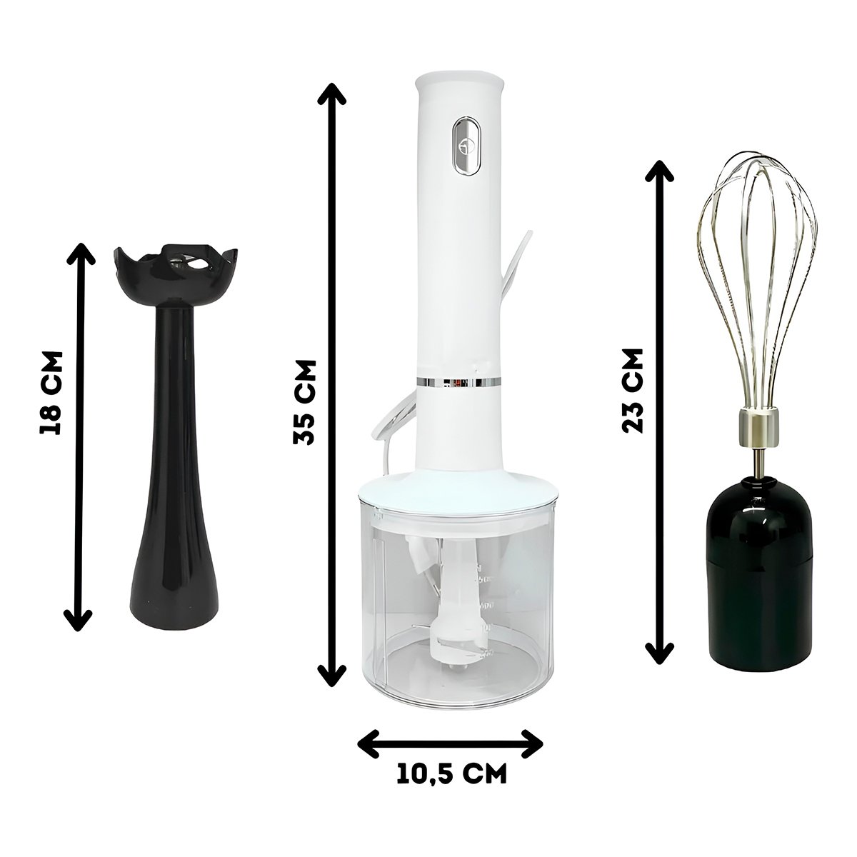 Processador Mixer Triturador Alimentos Utensílios 127V Cor:Preto - Imagem 3